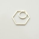 Ring Ding Schmuck Silber Hexagon