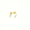 Goldschmuck Ohrstecker mit 3mm Akoya Perlen