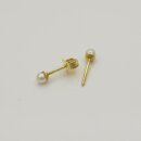 Goldschmuck Ohrstecker mit 3mm Akoya Perlen