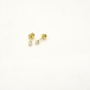 Goldschmuck Ohrstecker mit 3,5mm Akoya Perlen